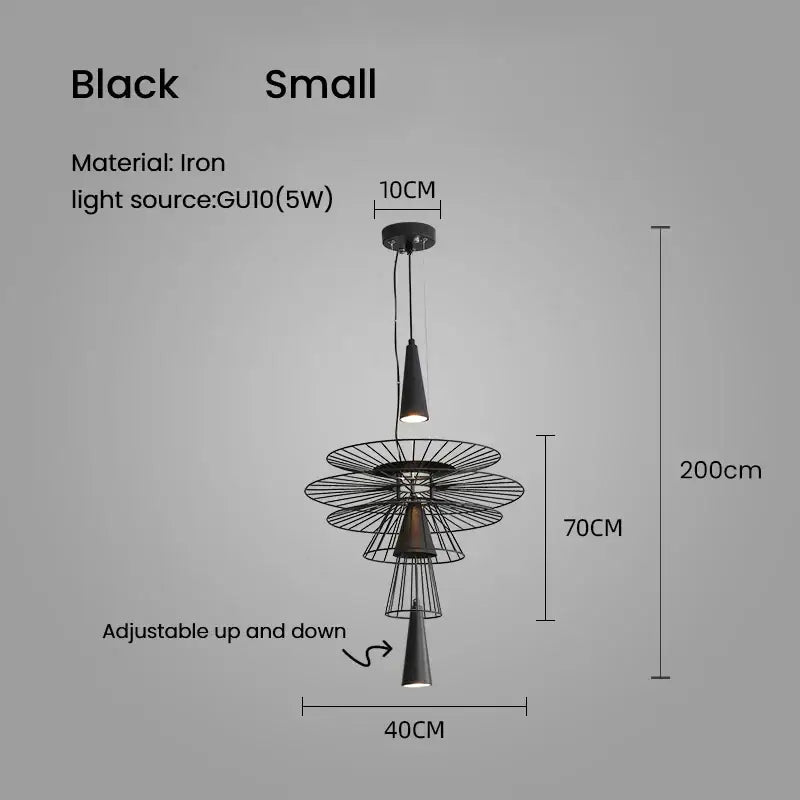 Gold Wireframe Suspension Lamp