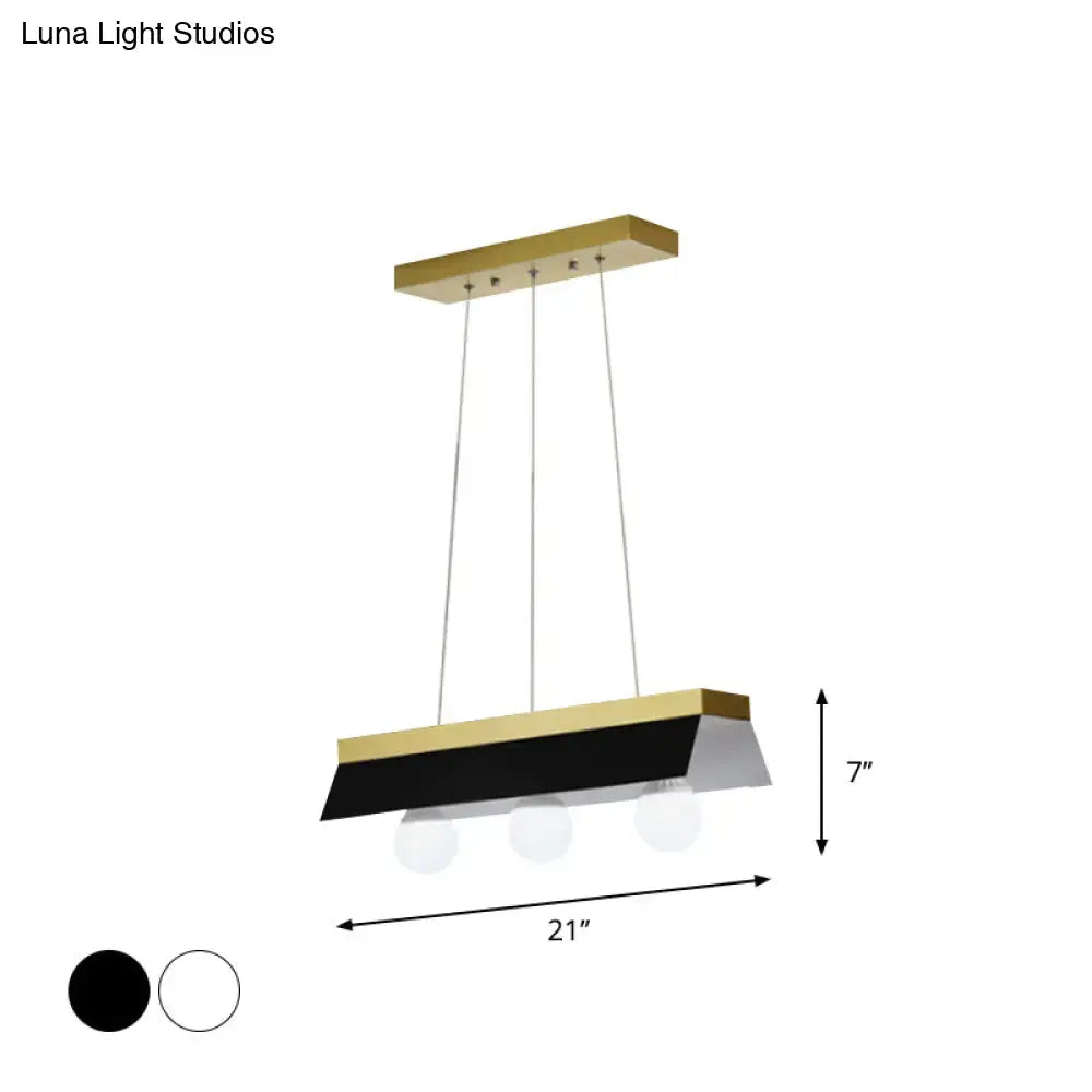 Gold Wood Pendant Light