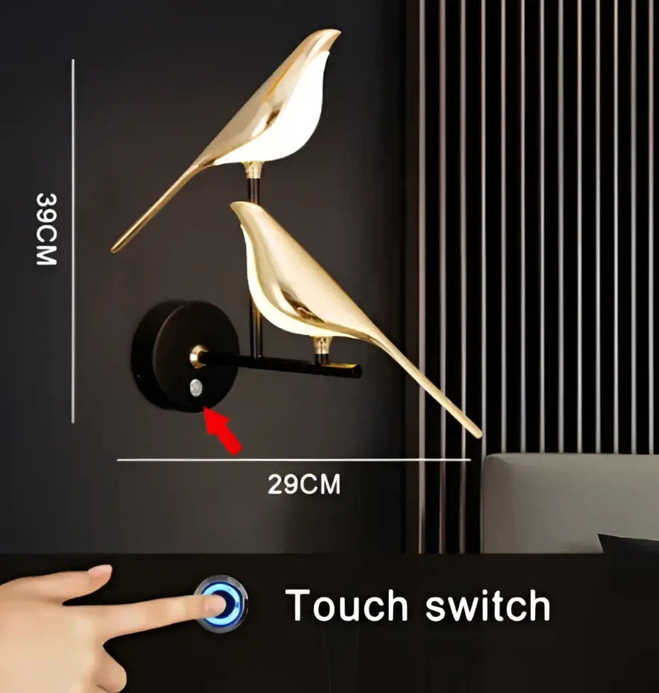 Gold Bird LED Sconce