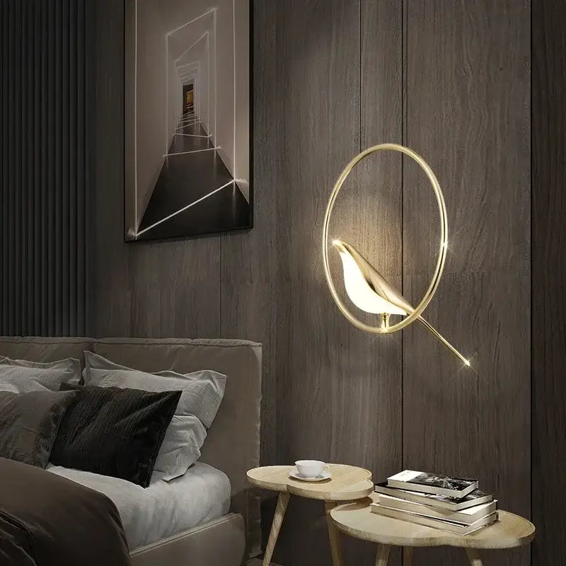 Gold Bird LED Sconce