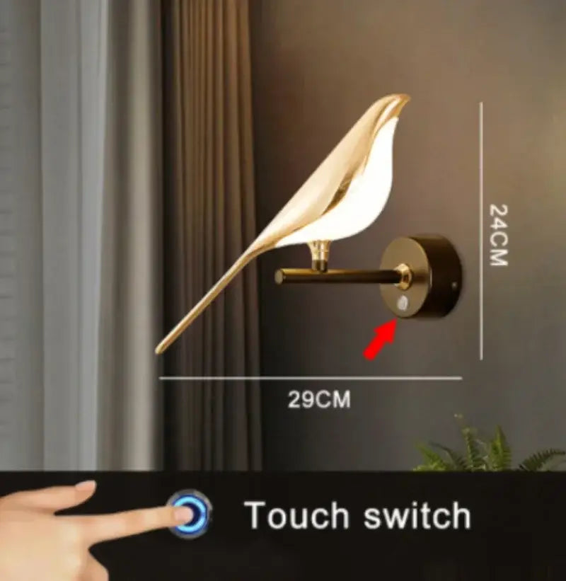 Gold Bird LED Sconce