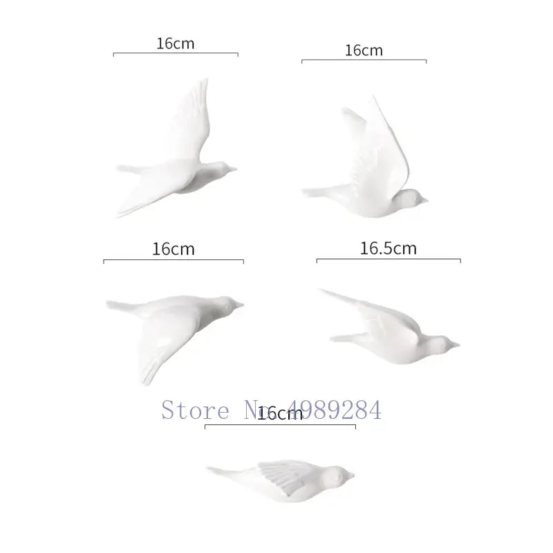 Gold Ceramic Bird Wall