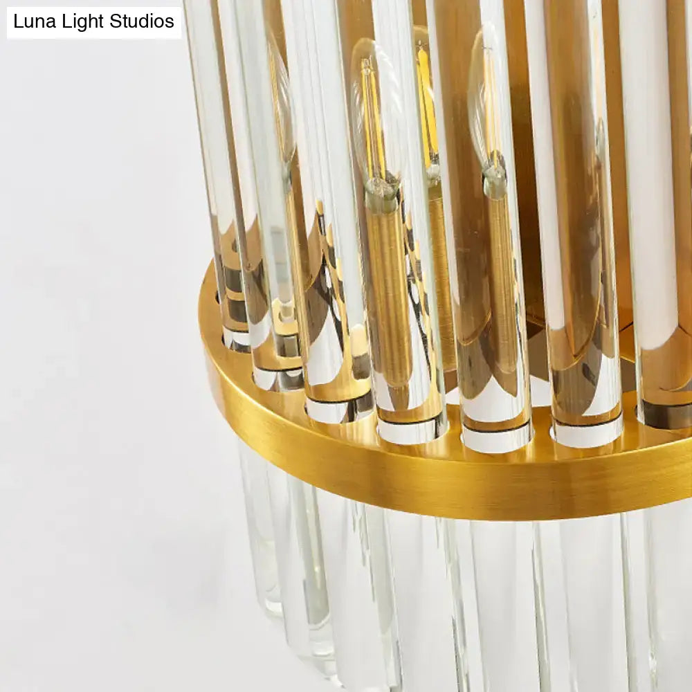 Gold Crystal Wall Sconce Two Size Options