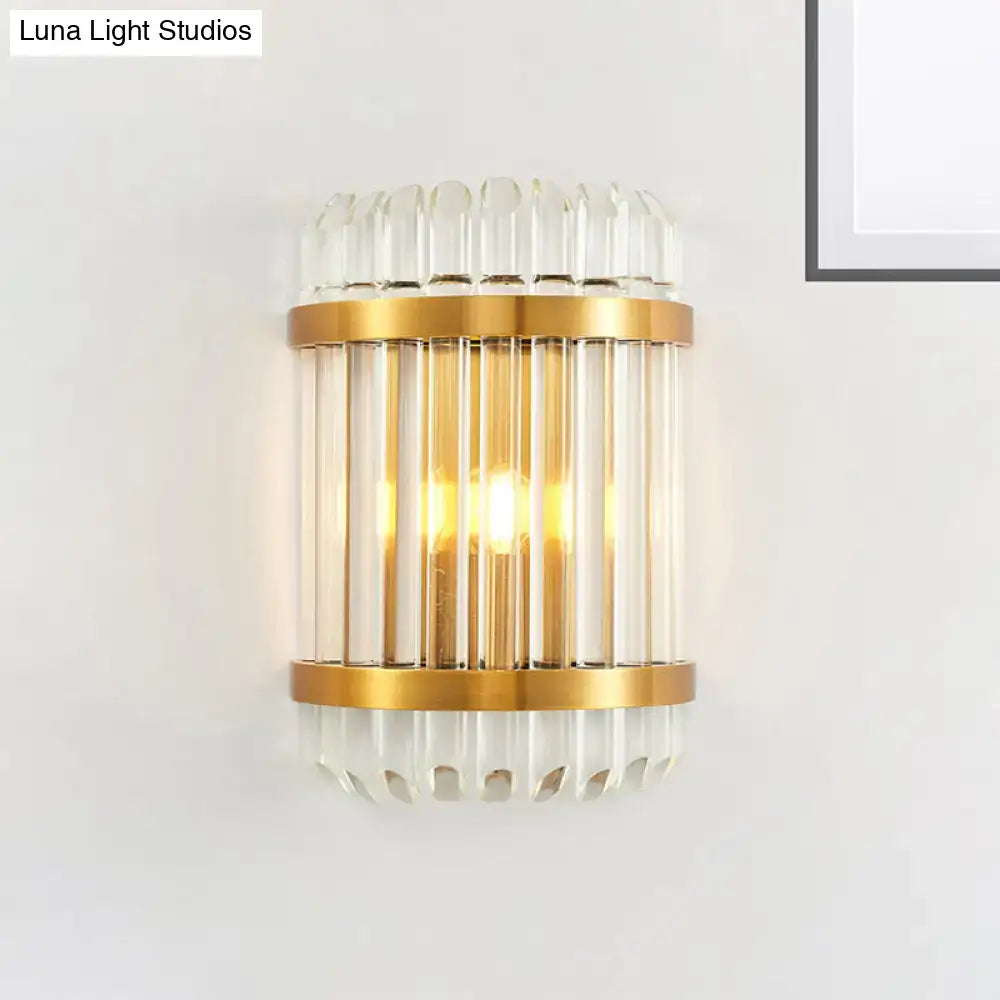 Gold Crystal Wall Sconce Two Size Options