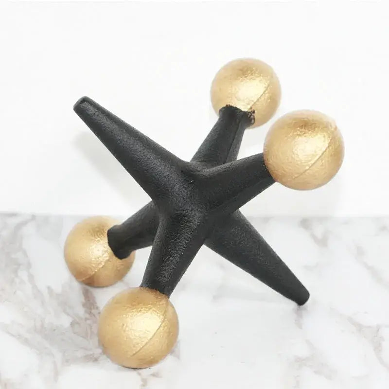 Gold Resin Molecular Sculpture