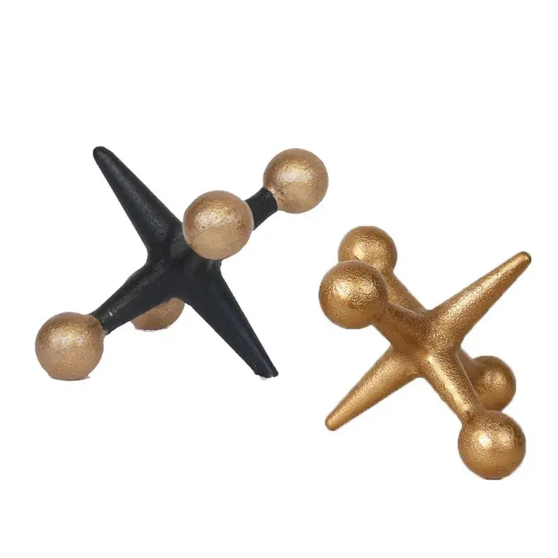 Gold Resin Molecular Sculpture