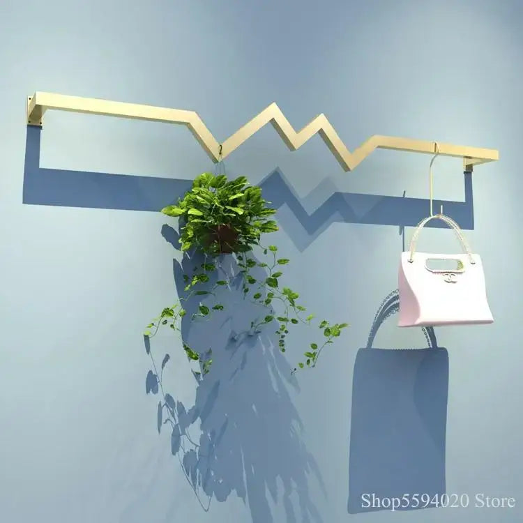 Gold Iron Ladder Shelf