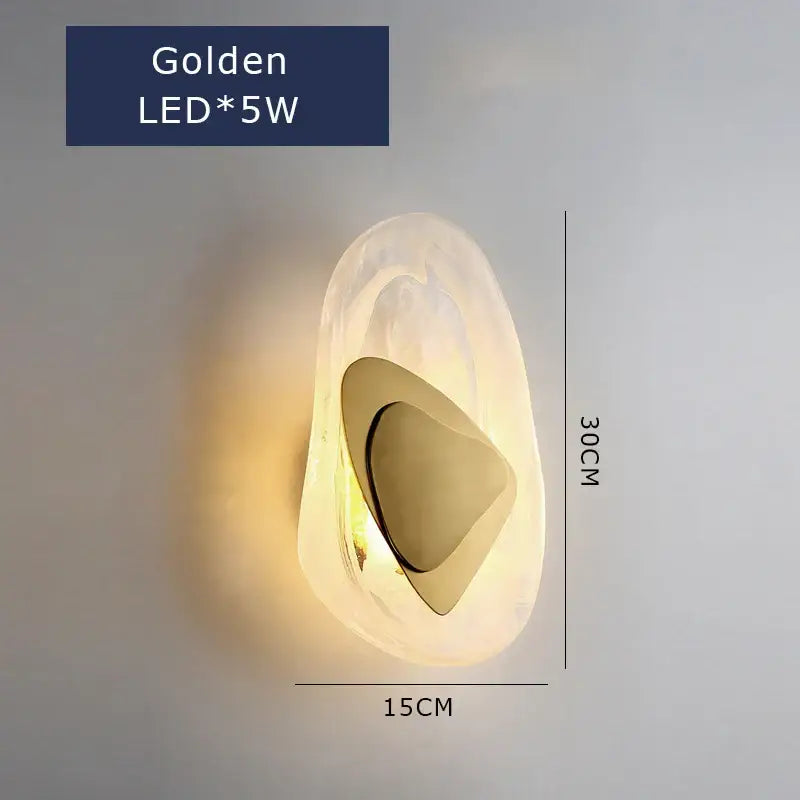 Gold LED Cloud Wall Lamp