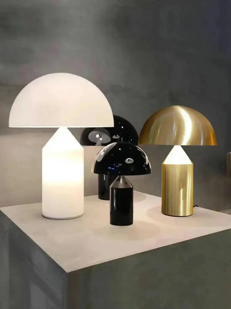 Golden Mushroom LED Desk Lamp
