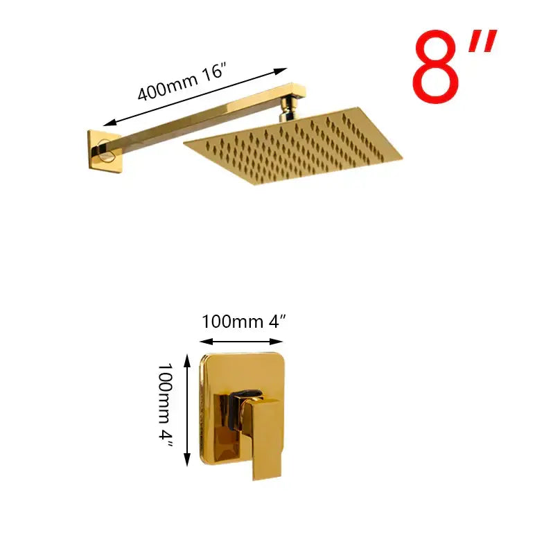 Gold Rainfall Shower System