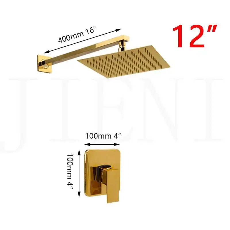 Gold Rainfall Shower System