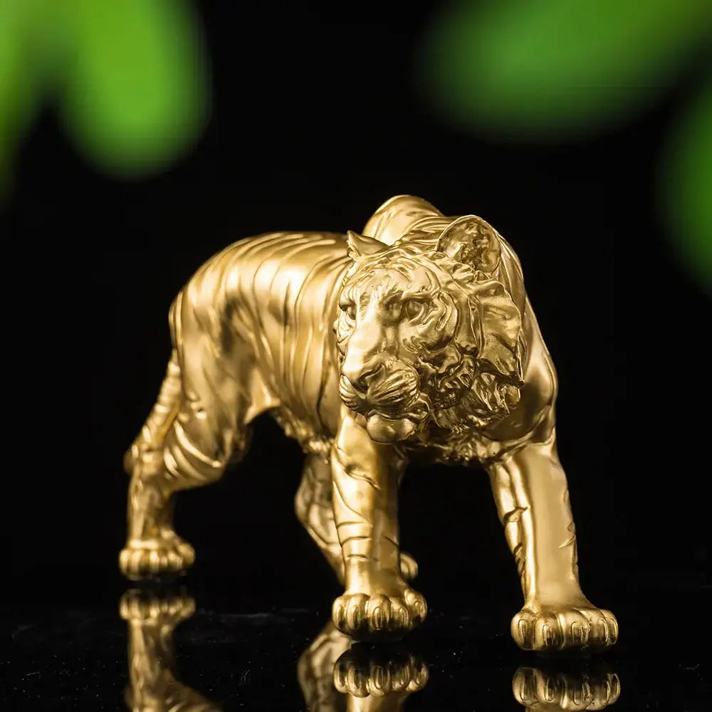 Gold Resin Tiger Figurine
