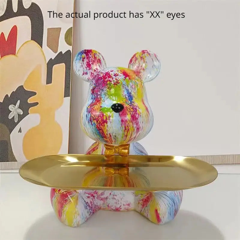 Graffiti Bear Key Shelf