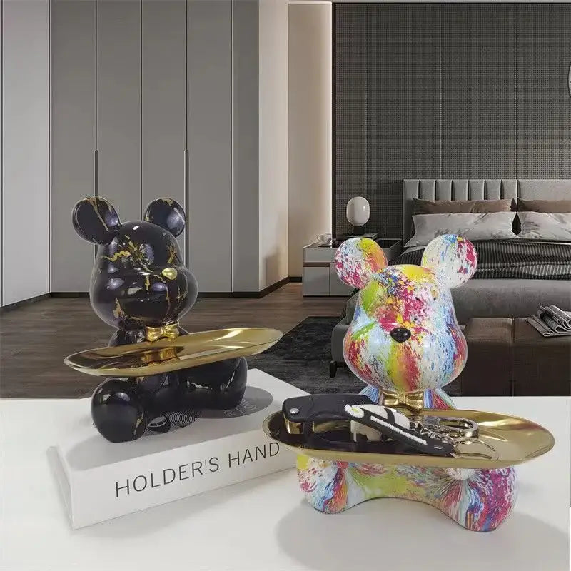 Graffiti Bear Key Shelf