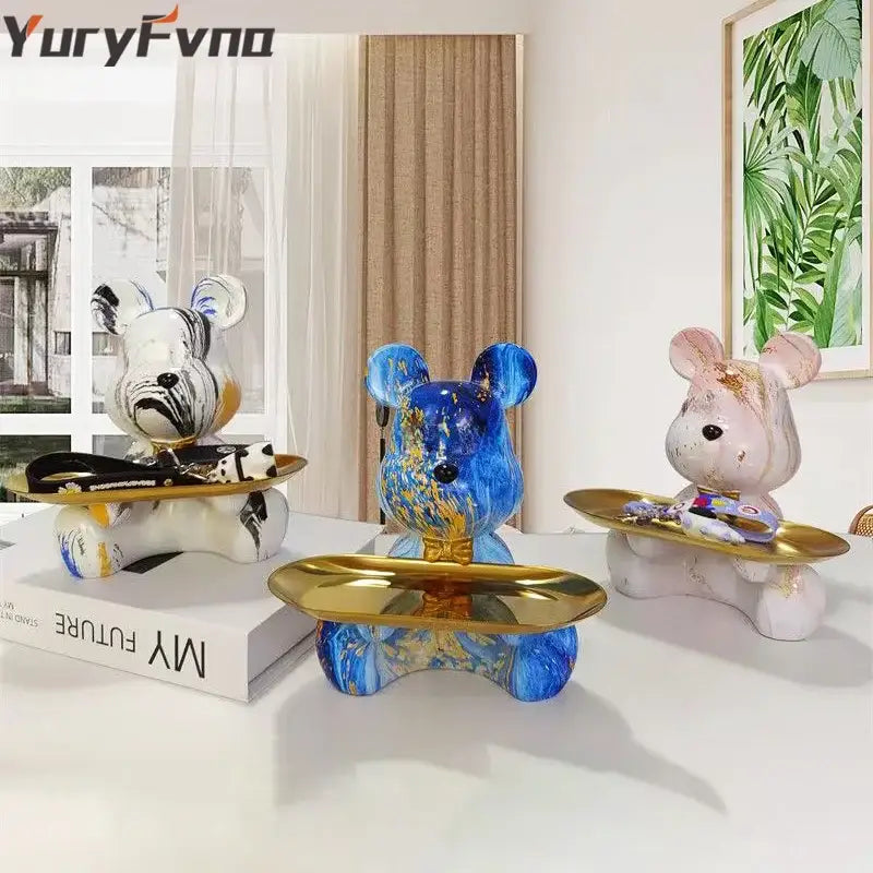 Graffiti Bear Key Shelf