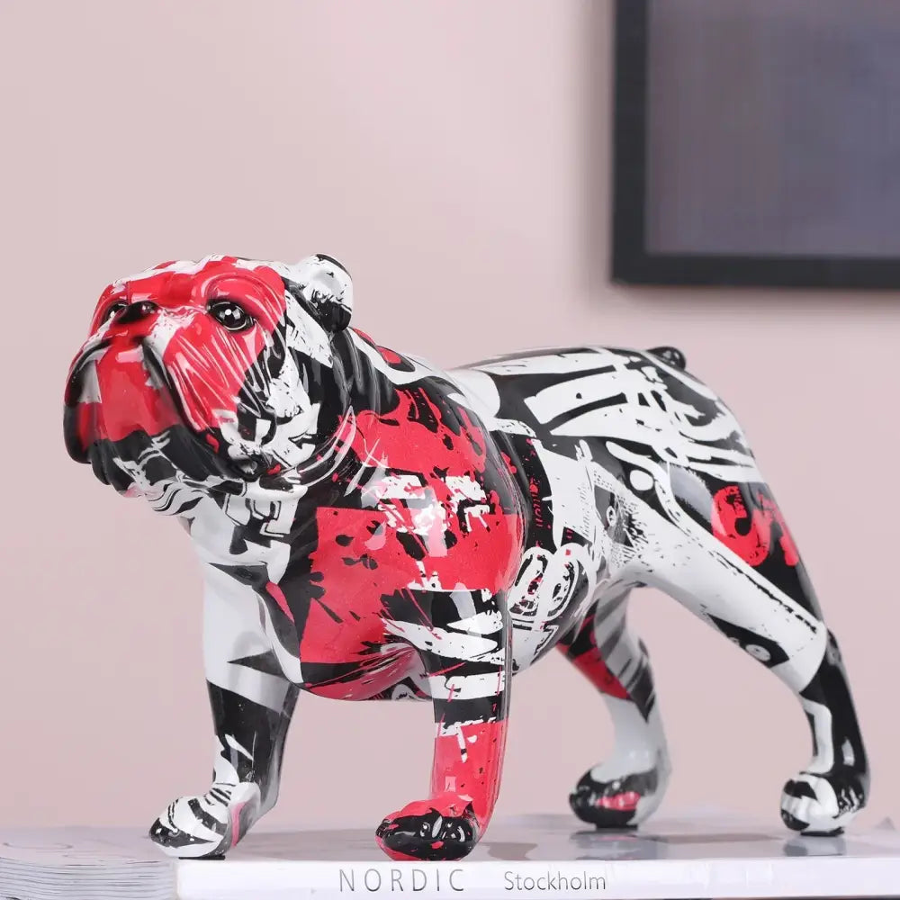 Graffiti Bulldog Figurine