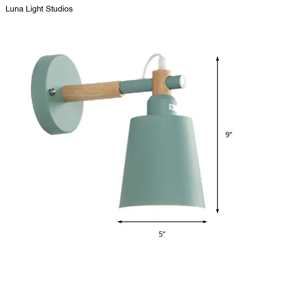 Wood Adjustable 10-Inch Wall Sconce Light
