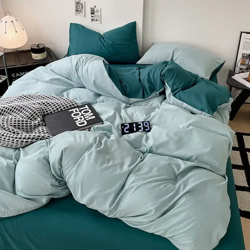 Gray Geometric Comforter Set