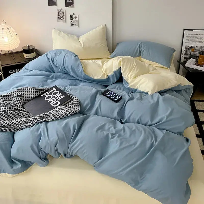 Gray Geometric Comforter Set