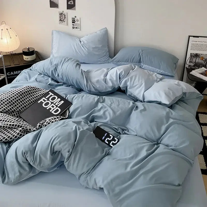 Gray Geometric Comforter Set