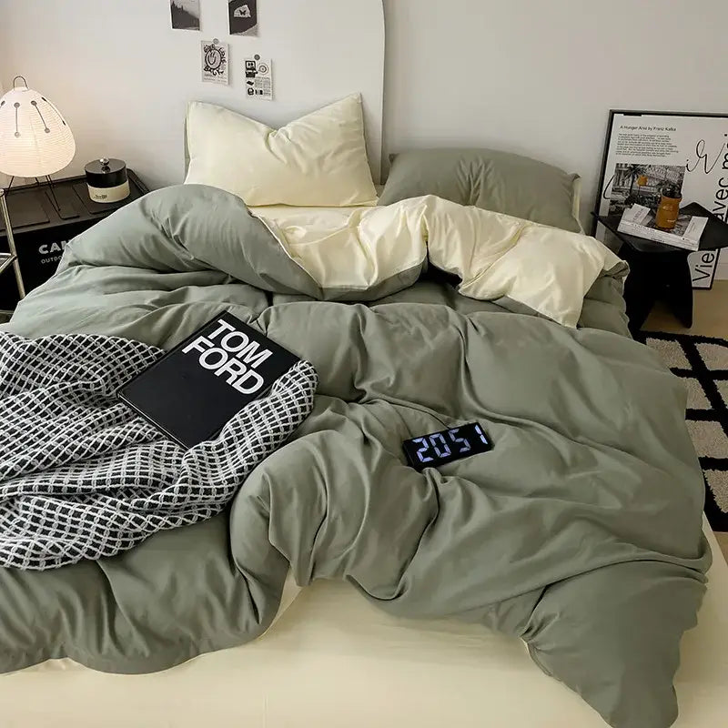 Gray Geometric Comforter Set