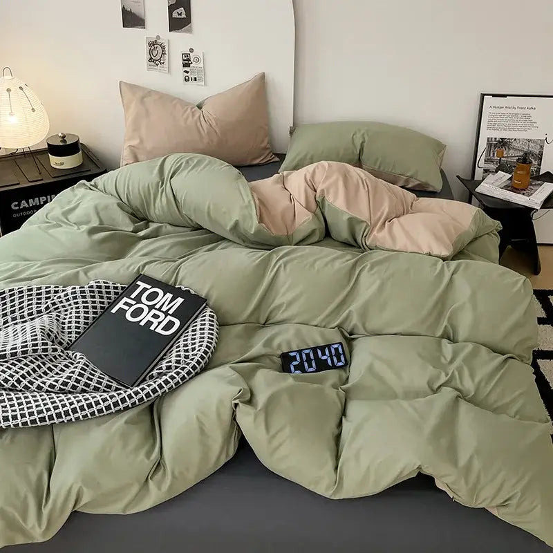 Gray Geometric Comforter Set