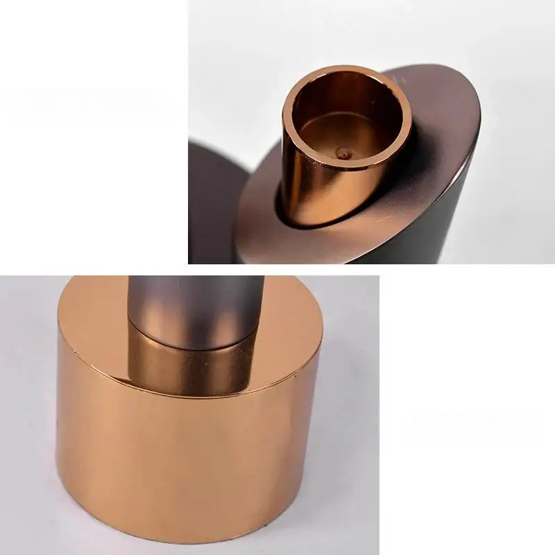 Gold Helical Candle Holder