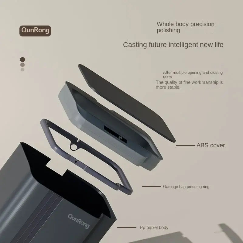 Gray Smart Sensor Trash Can