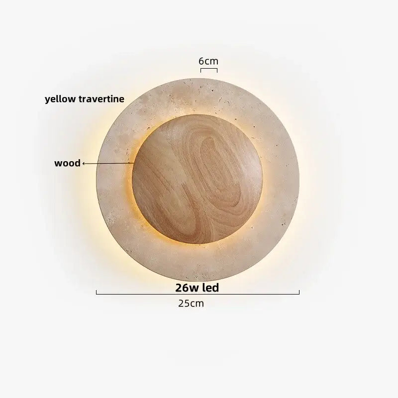 Yellow Stone LED Sconce