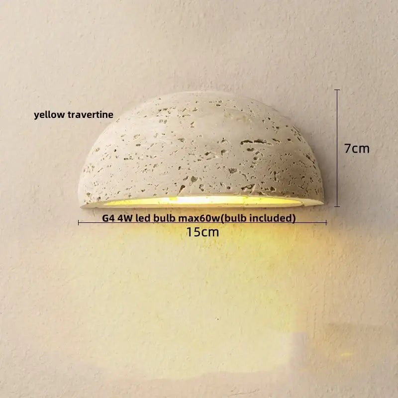 Yellow Stone LED Sconce