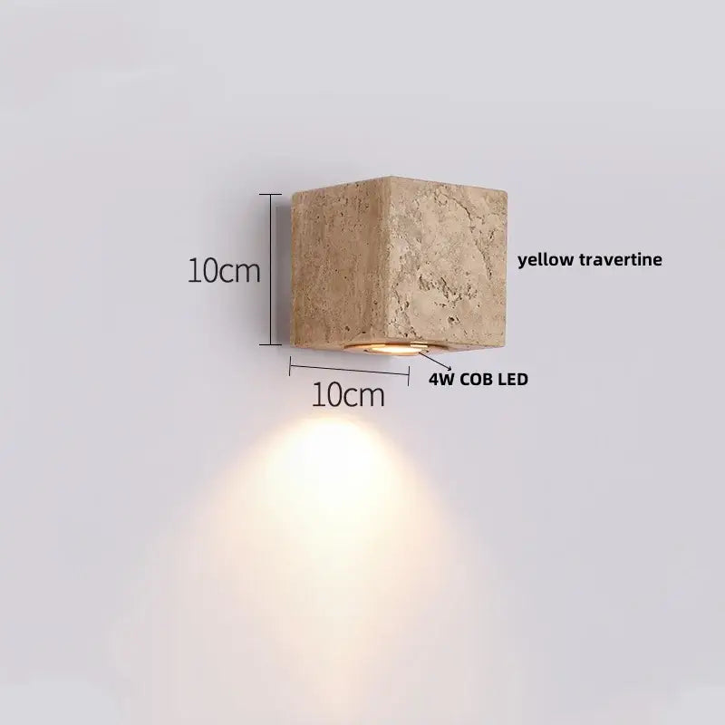 Yellow Stone LED Sconce