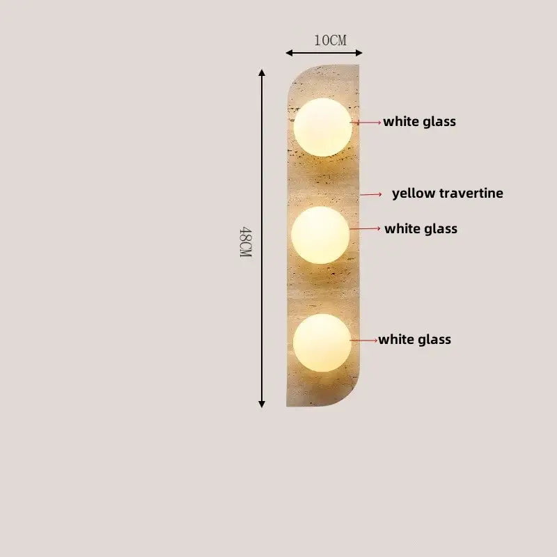 Yellow Stone LED Sconce