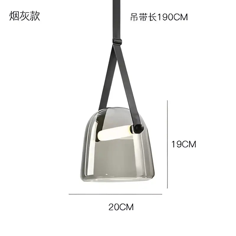 White Glass Chandelier Light
