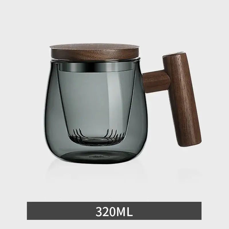 Green Gray Glass Tea Set