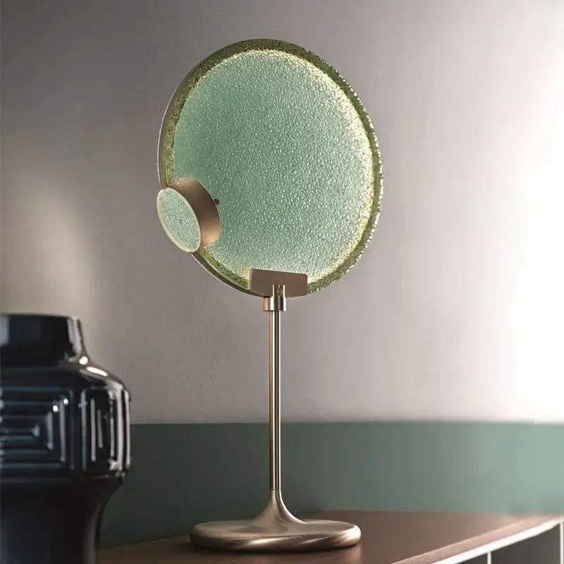 Green Textured Glass Pendant