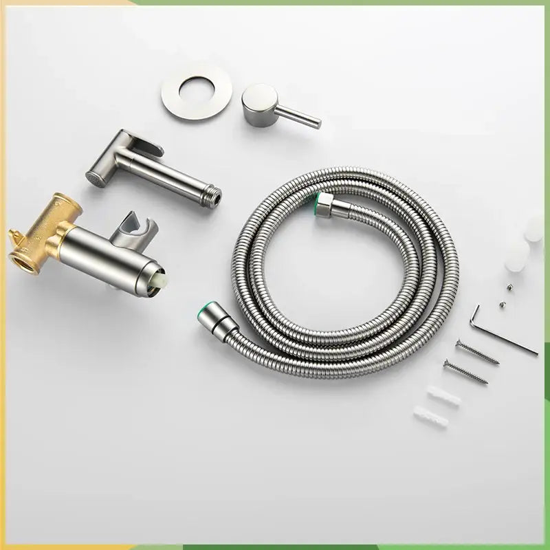 Grey Brass Bidet Mixer
