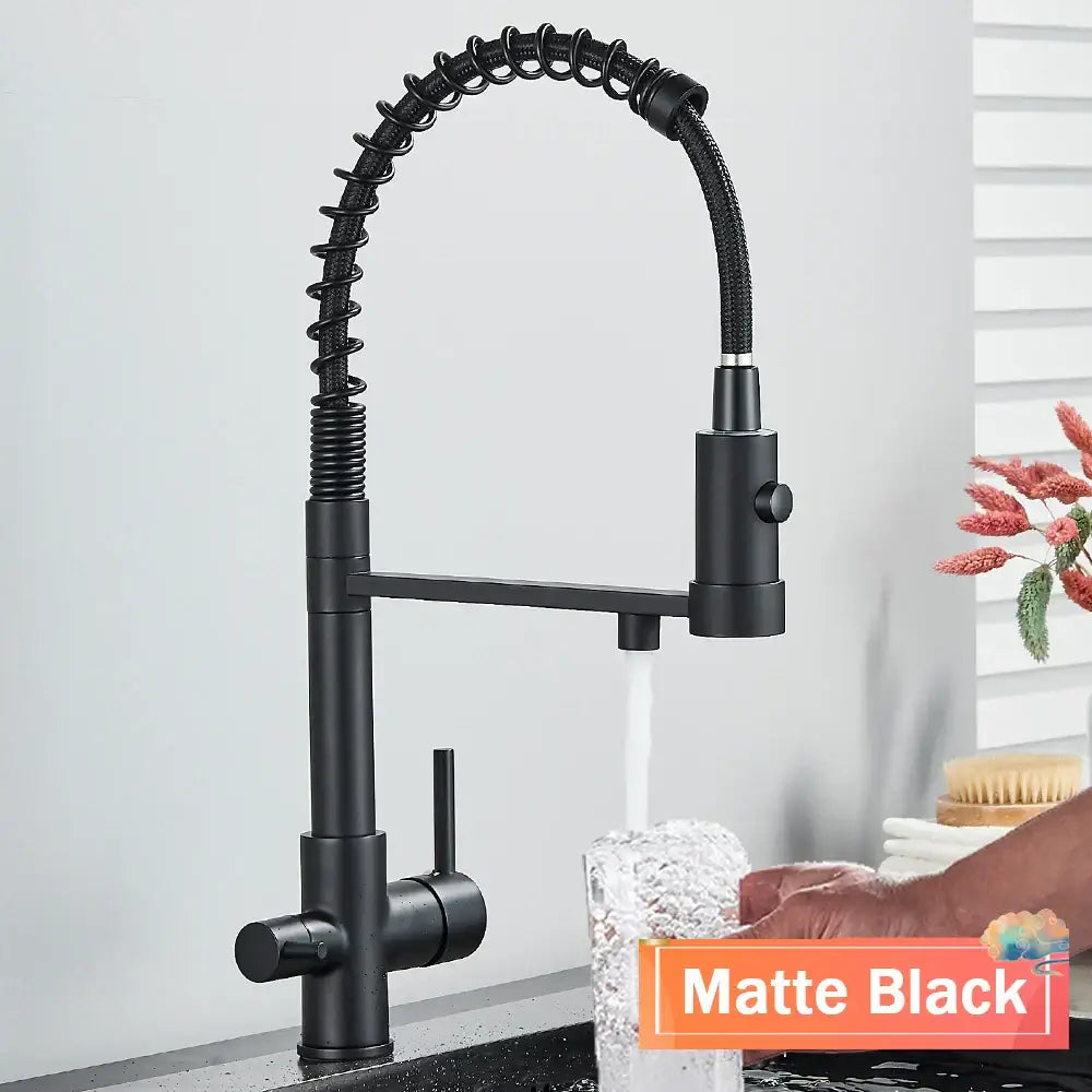 Gun Gray Spring Faucet