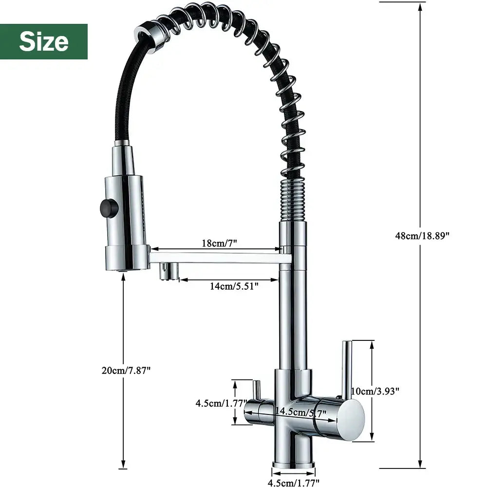 Gun Gray Spring Faucet