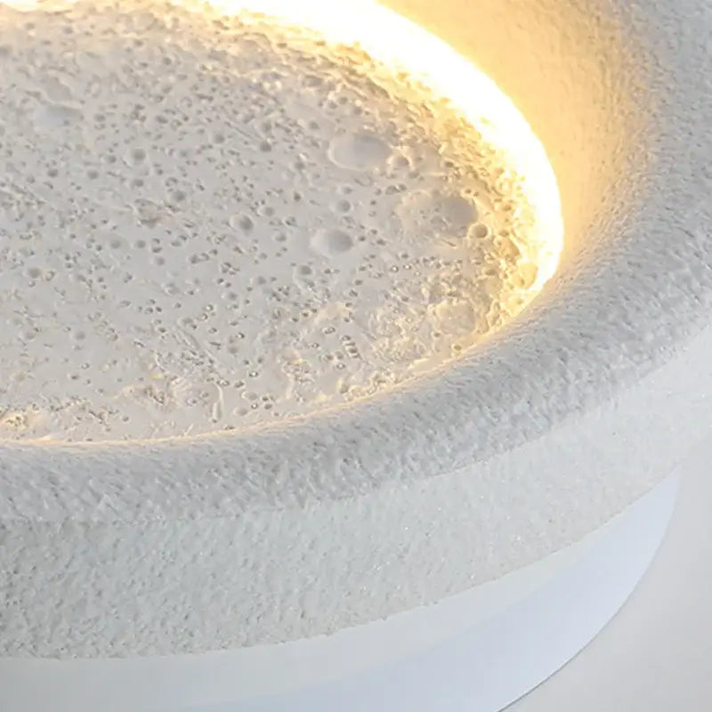White Gypsum Wall Lamp for Cozy Bedroom Corner