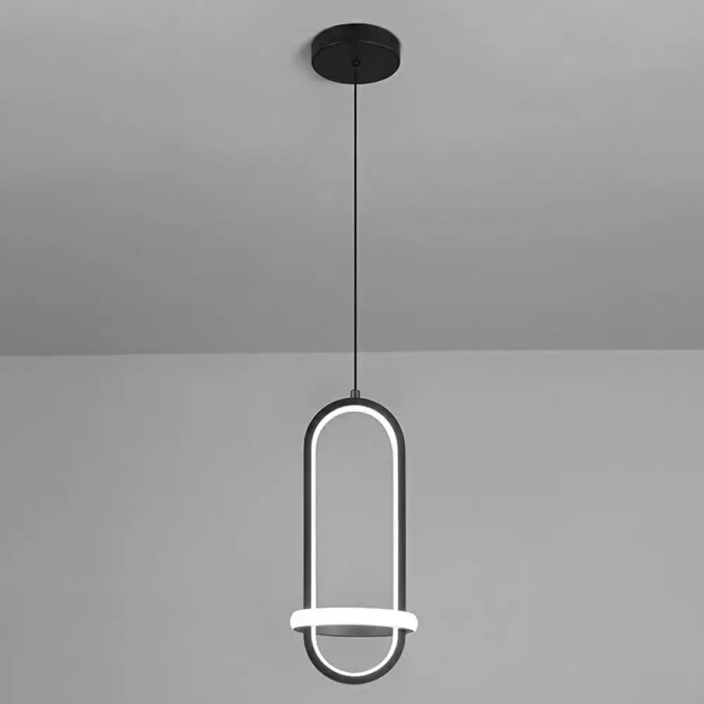 Black Halo Pendant Light