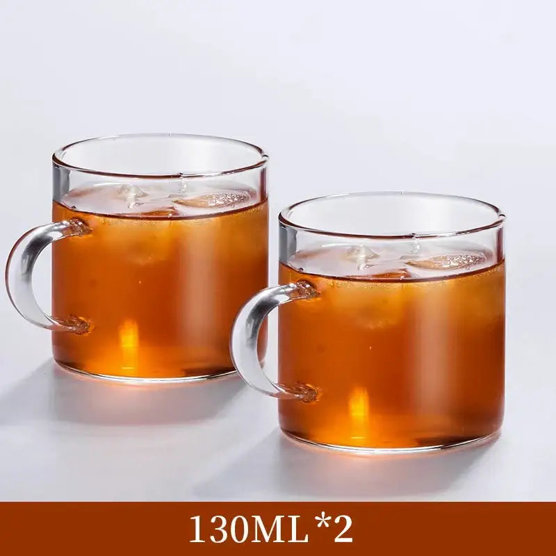Clear Glass Tea Cup Set