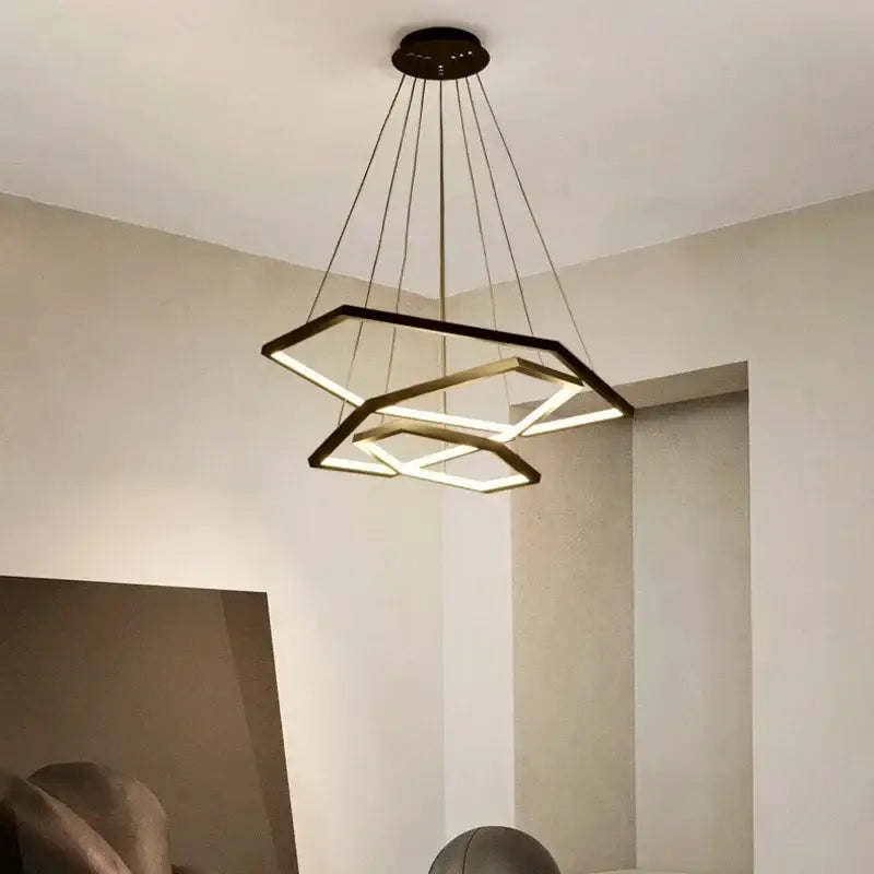 Aluminium Hexagon Pendant Light