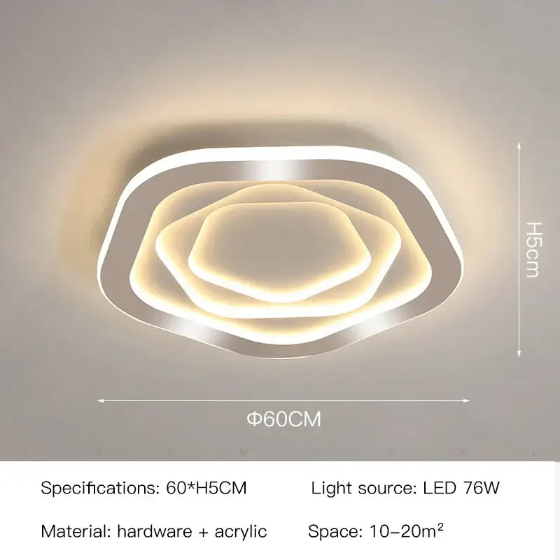 Gold Ironware LED Ceiling Chandelier