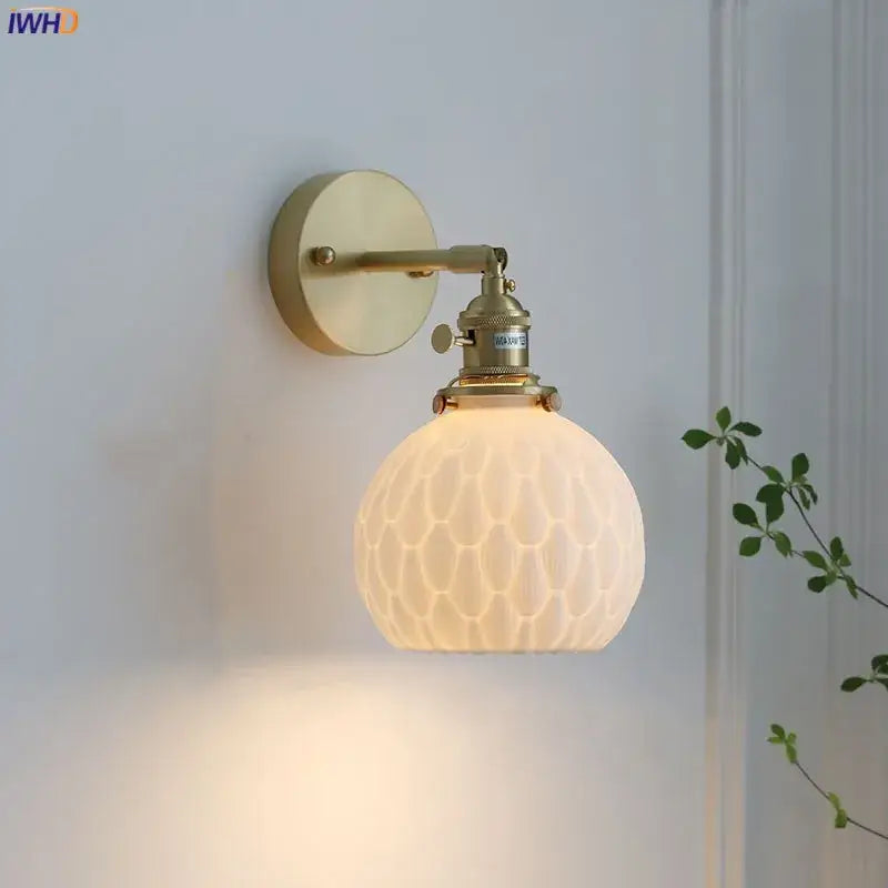 Brass Honeycomb Wall Sconce