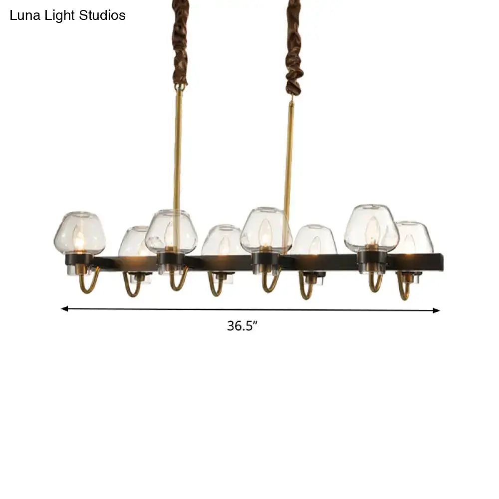 Black Gold Island Chandelier