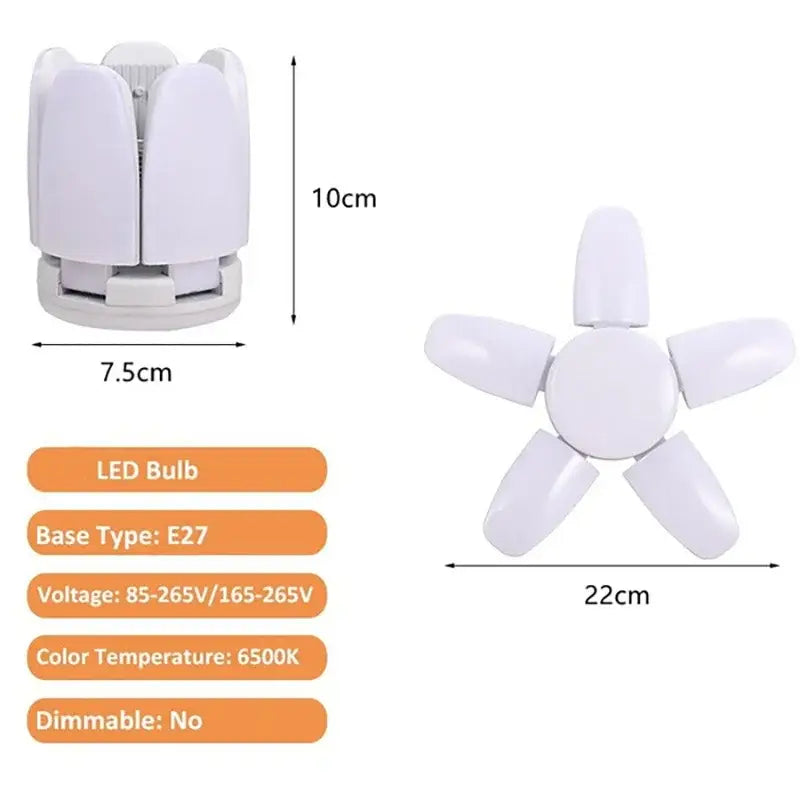 White Foldable LED Light