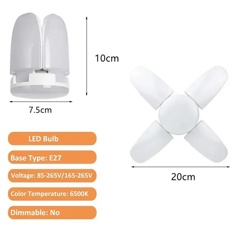 White Foldable LED Light