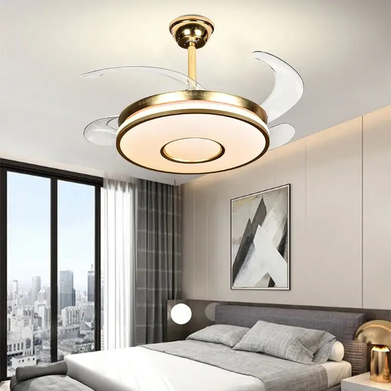 Gold Invisible Ceiling Fan
