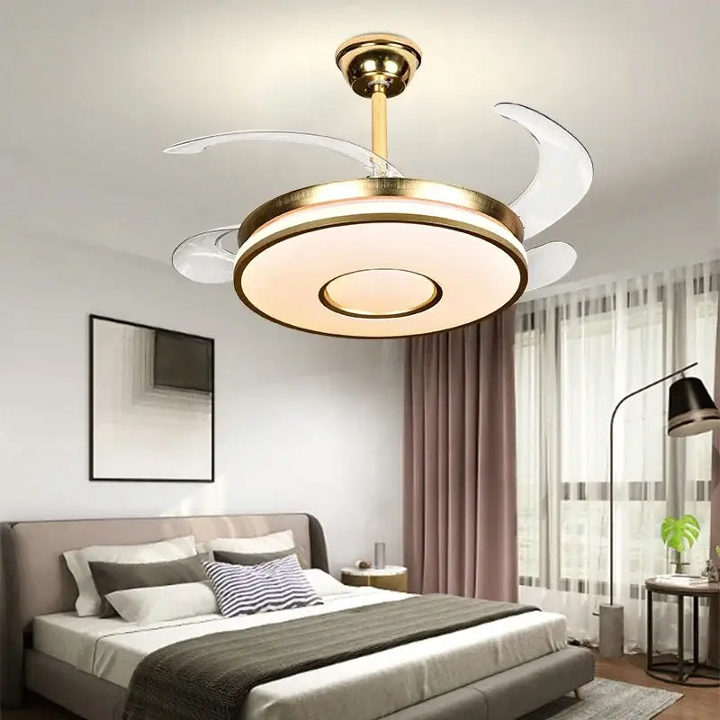 Gold Invisible Ceiling Fan