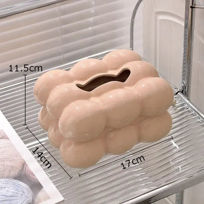 Blue Ceramic Tissue Box